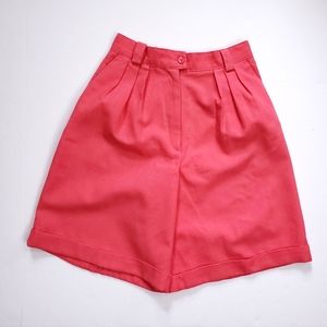 Jaclyn Smith Vintage 80s Salmon Pink High Waisted Trouser Shorts XS